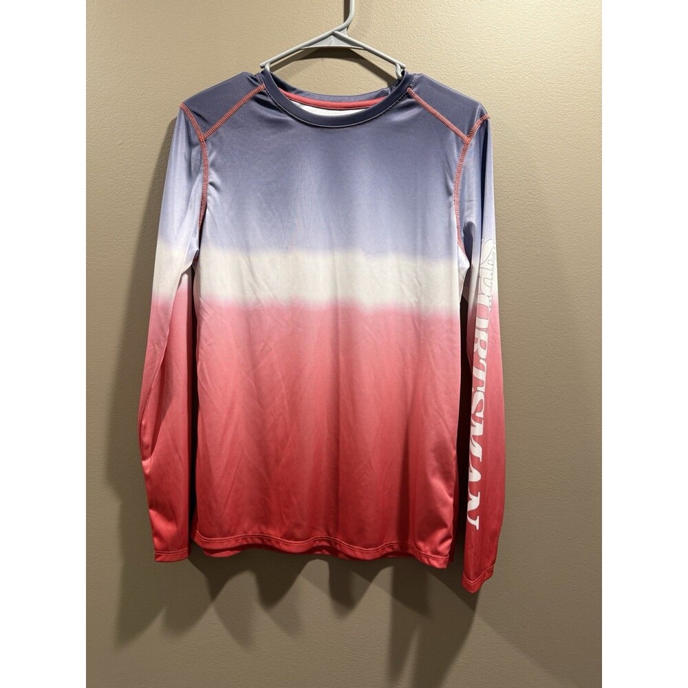 World Wide Sportsman Women's Ombré Purple And Pink Long Sleeve Size Small